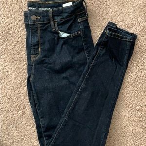 New Old Navy Dark Wash Rockstar Jeans